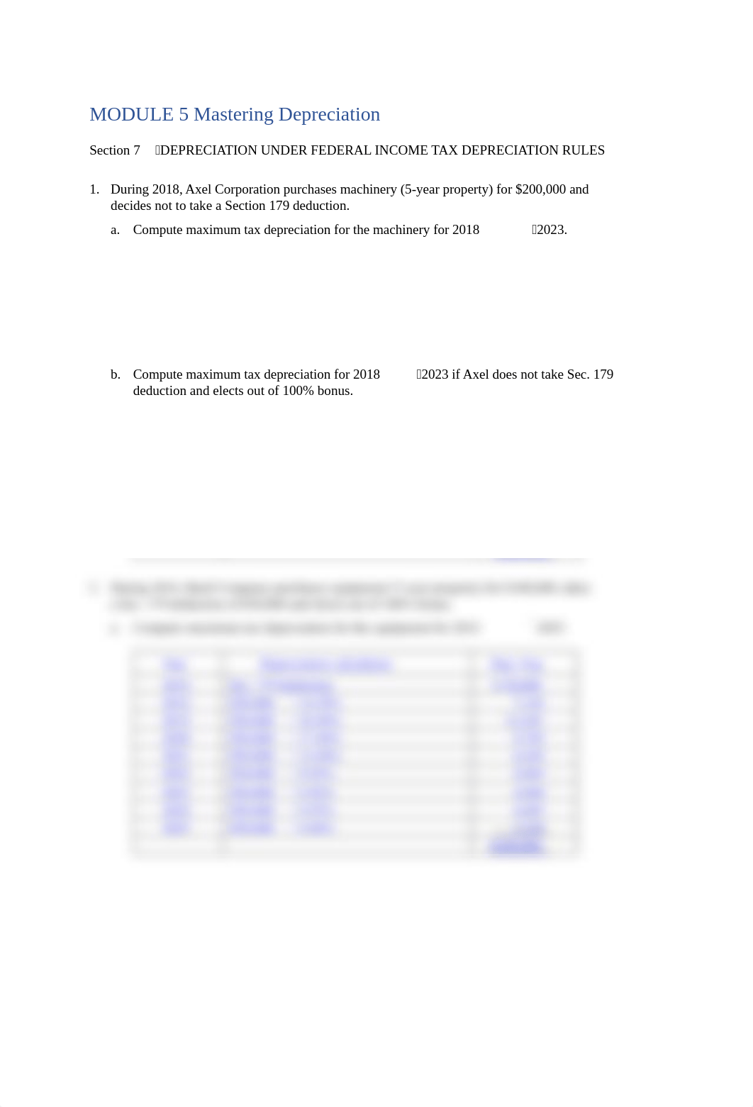 MOD5 Mastering Depreciation Sec 7 Practice Problem Solutions.docx_d5ckj4fyqz5_page1