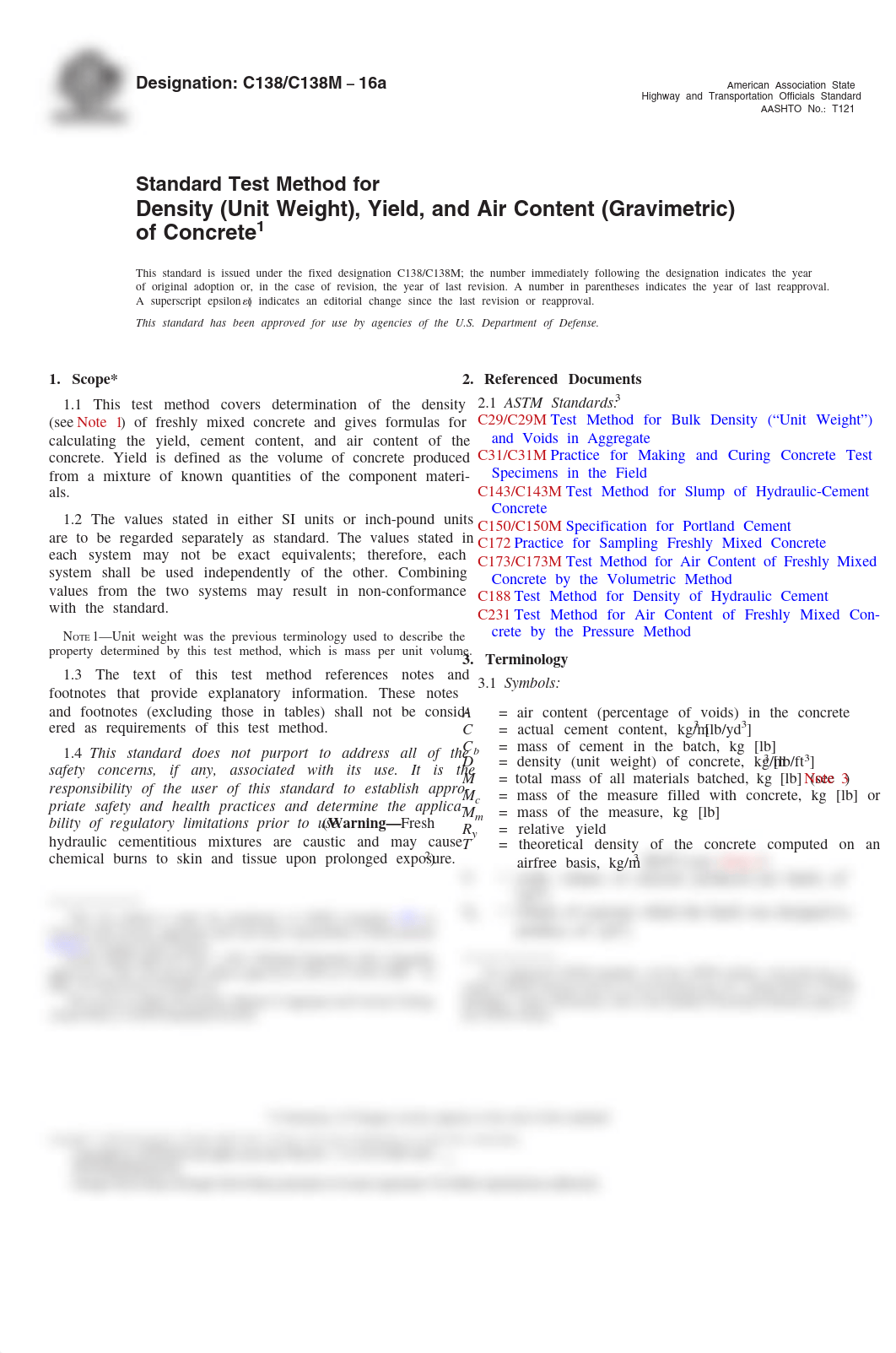 ASTM C138 - Desnity, Yield, and Gravimetric Air Content.pdf_d5coqyctzu4_page1