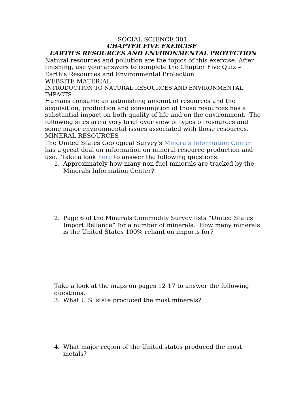 SOSC301 Chapter Five Exercise - Earth's Resources and Environmental Protection F20(1).docx_d5cshc39365_page1