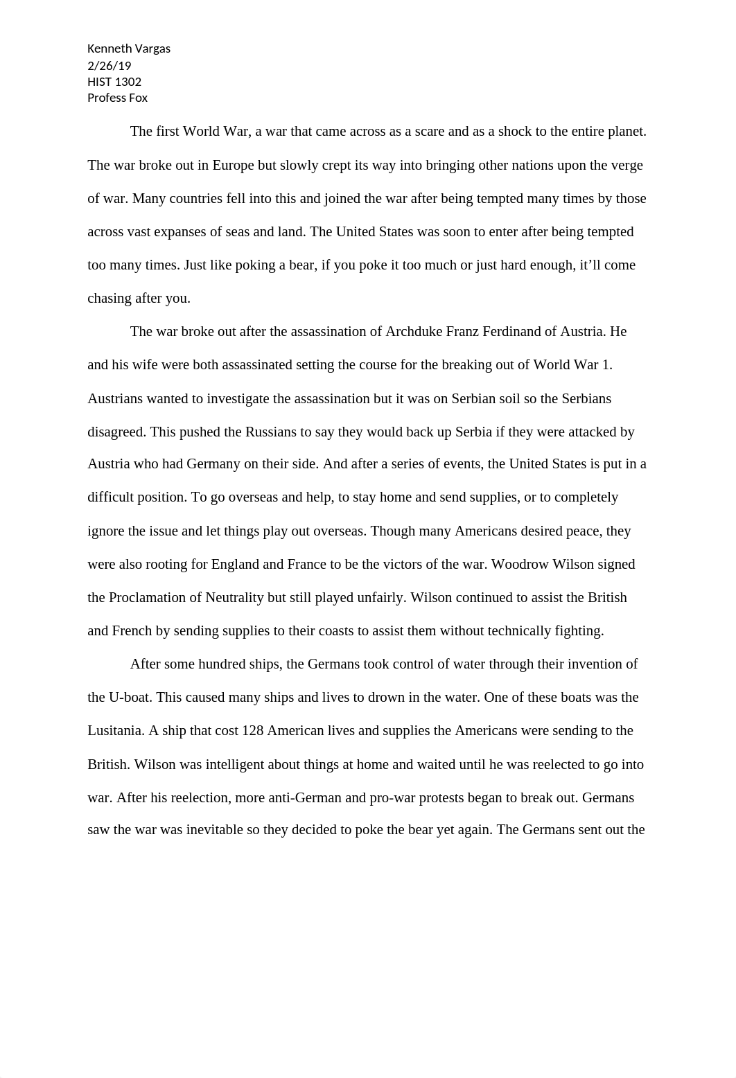 HIST 1302 WW1 Exam Essay.docx_d5cwlrbcs3l_page1