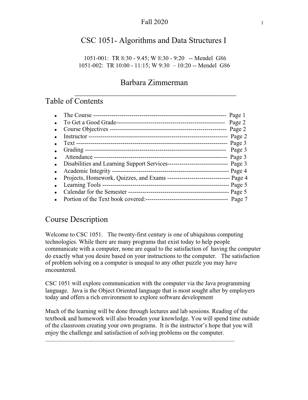 CSC 1051 Algorithms and Data Struc Syllabus.pdf_d5cz9scxxqv_page1