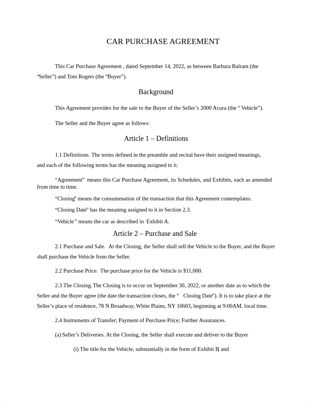 Car Purchase Agreement.docx_d5d0kuitwgg_page1