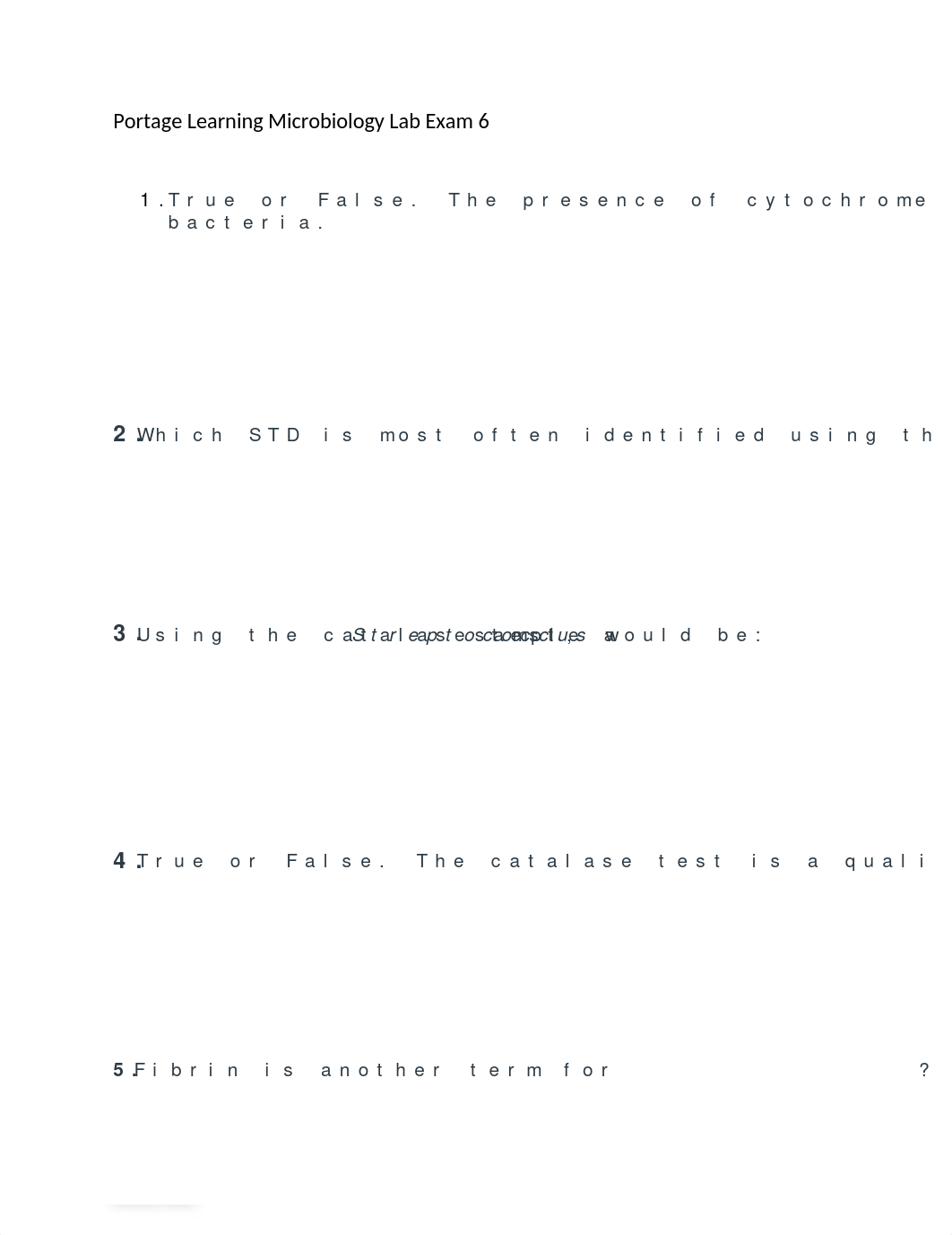 Portage Learning Microbiology Lab Exam 6.docx_d5d3rjyu171_page1