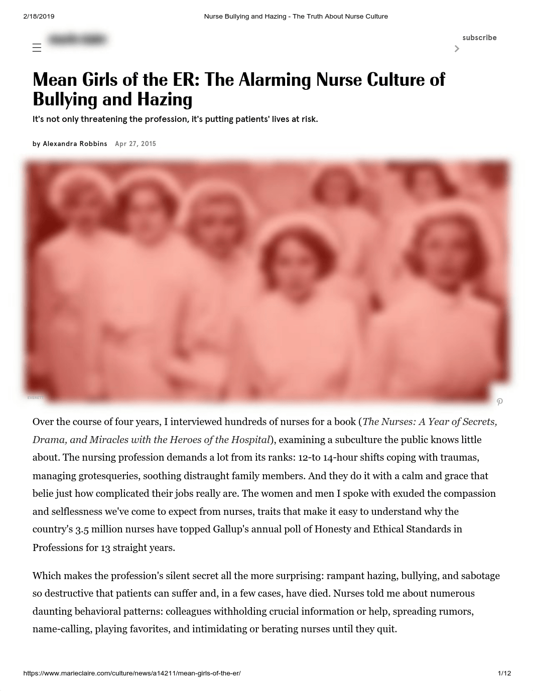 Mean Girls of the ER, The Alarming Nurse Culture of Nurse Bullying and Hazing.pdf_d5d7megvs32_page1