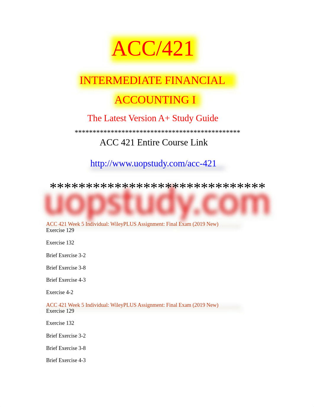 ACC 421 Week 5 Individual WileyPLUS Assignment Final Exam (2019 New) (1).docx_d5d93g9vb50_page1