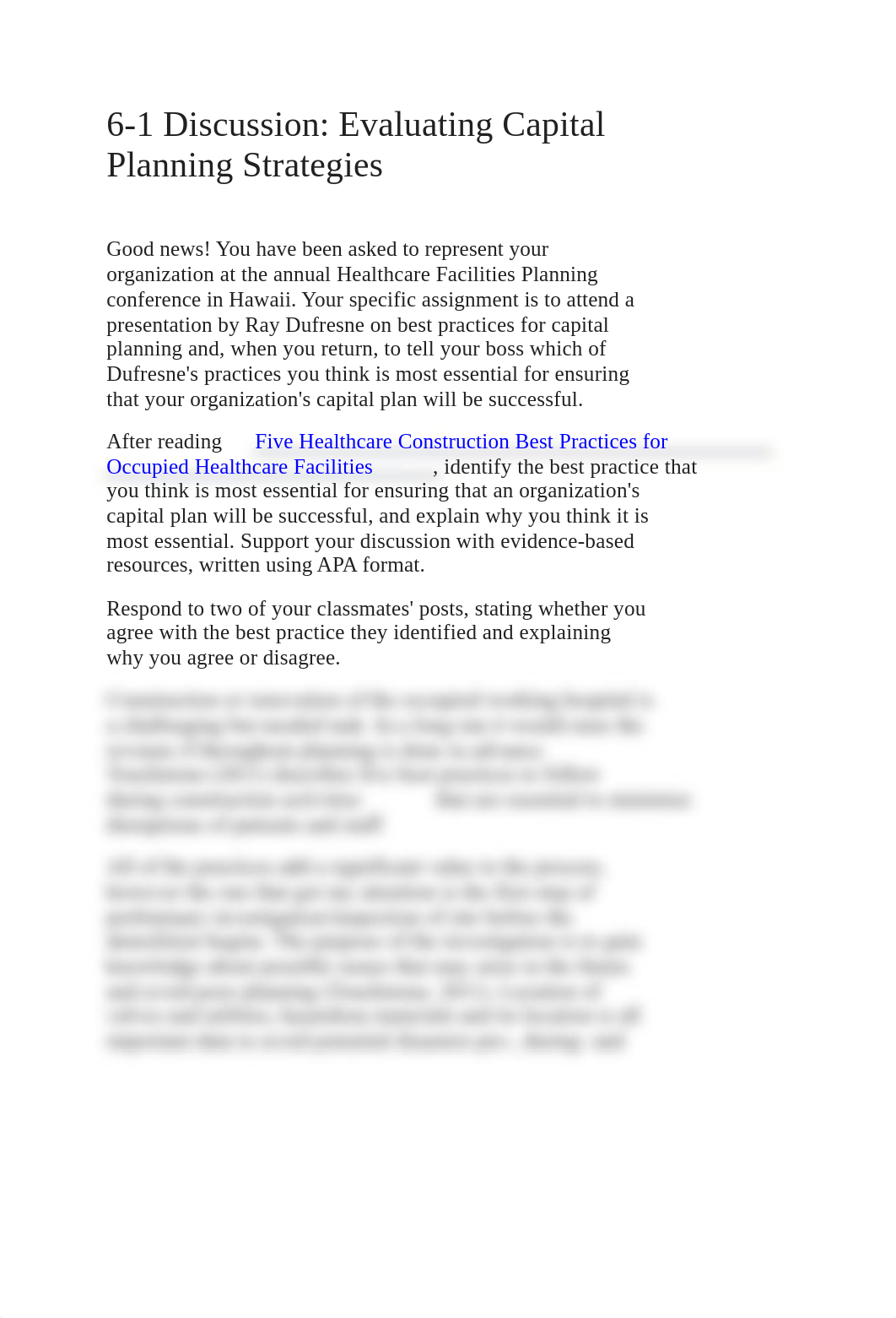 6-1 Discussion- Evaluating Capital Planning Strategies.docx_d5djc1f885n_page1