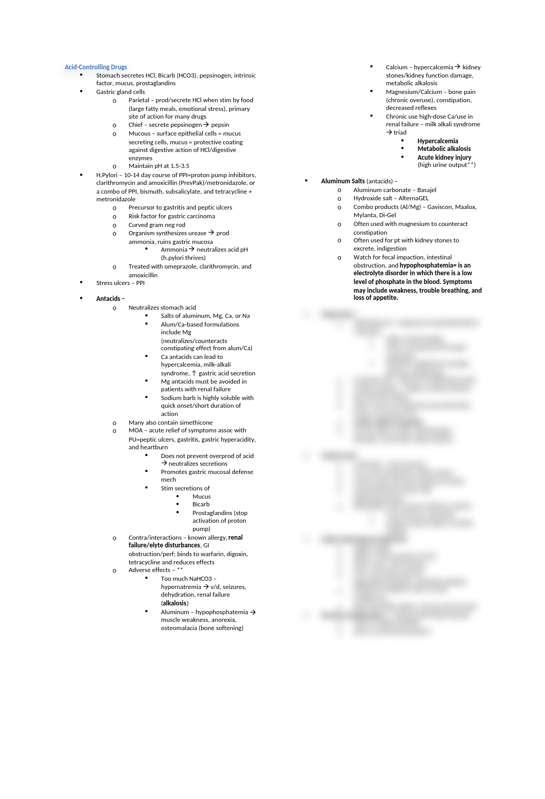 NURS 220 Pharm Wk 12 NURS - GI.docx_d5dpnf4hntm_page1