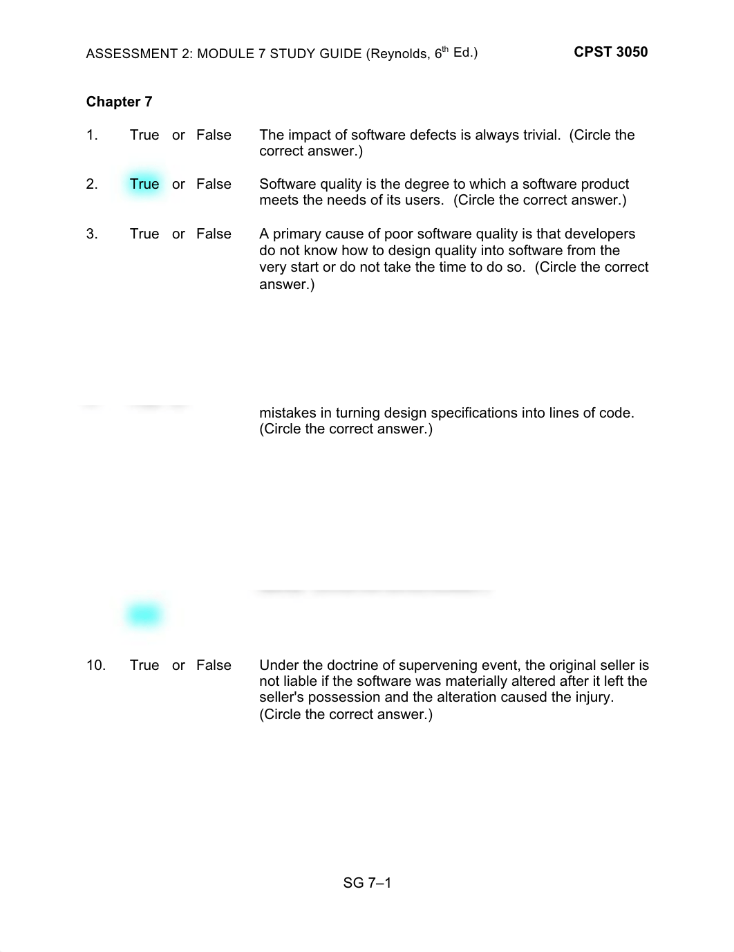 CPST 3050 Module 7 Study Guide.pdf_d5e3f3p1yk9_page1