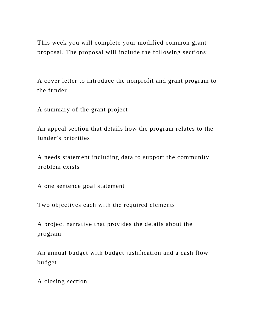 This week you will complete your modified common grant proposal. The.docx_d5e4o0y83de_page2