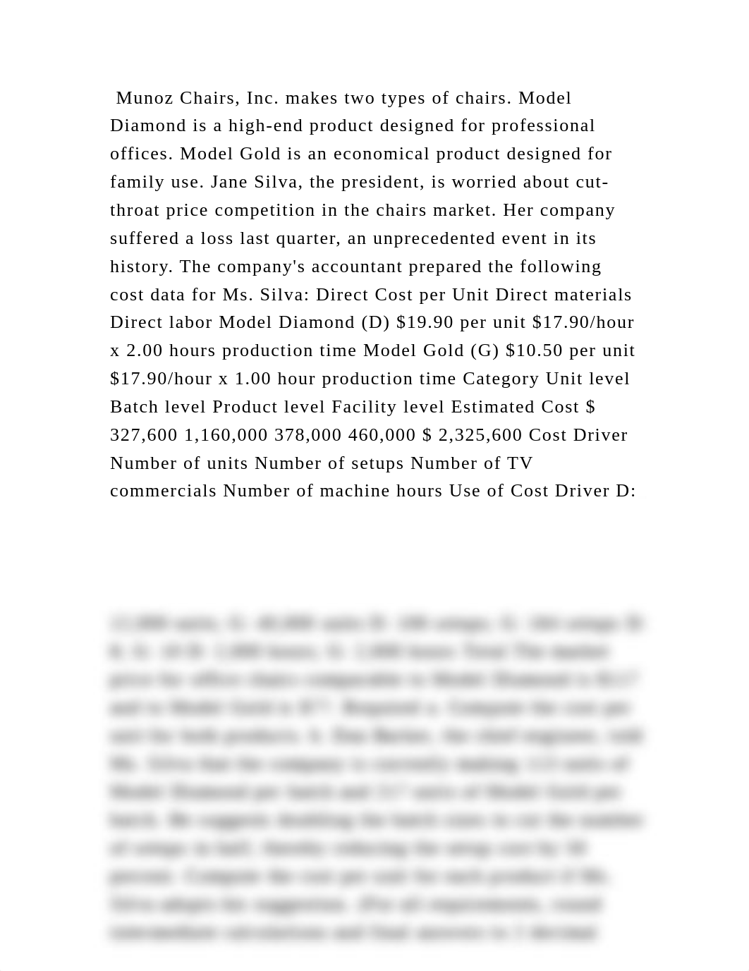 Munoz Chairs, Inc. makes two types of chairs. Model Diamond is a high.docx_d5e7xma3ui3_page2