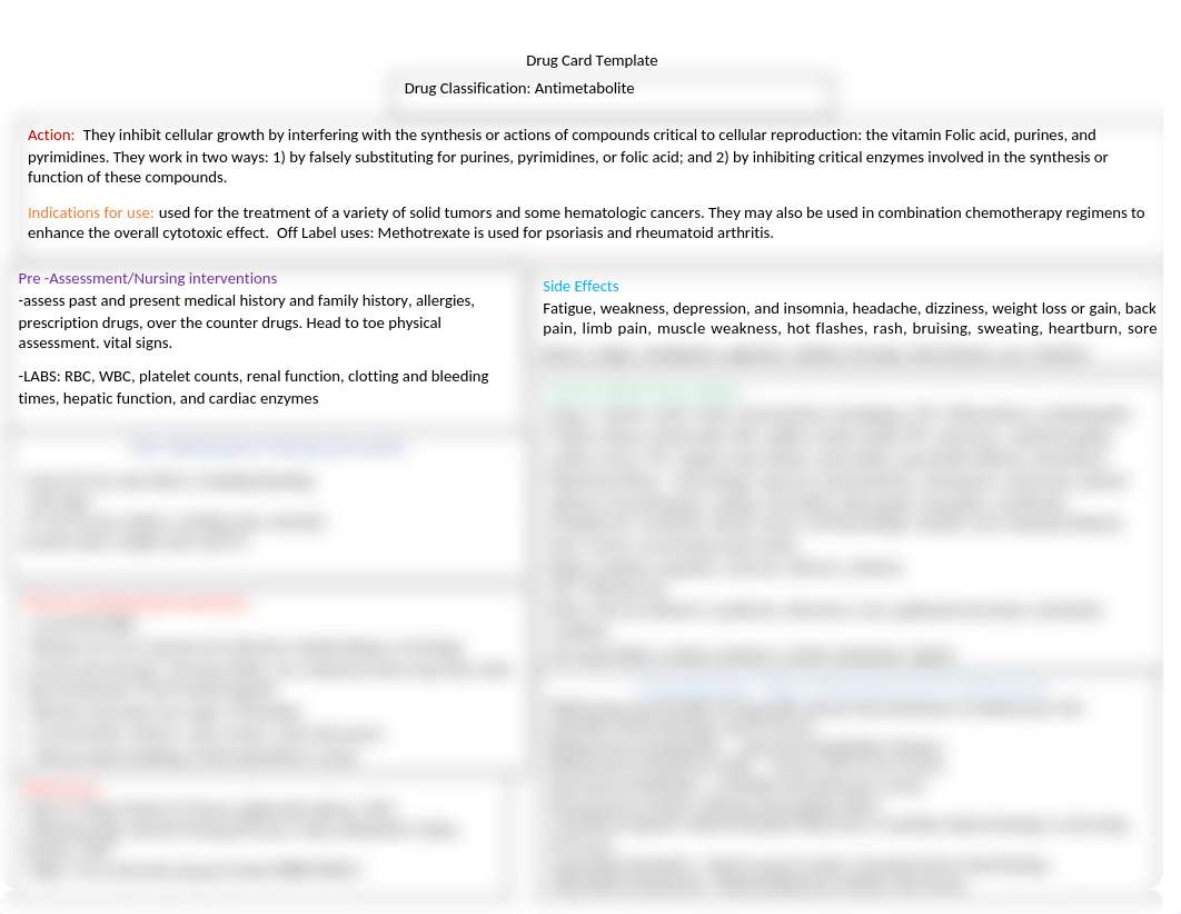 Drug Card-Antimetabolite.docx_d5fdax3xgo2_page1