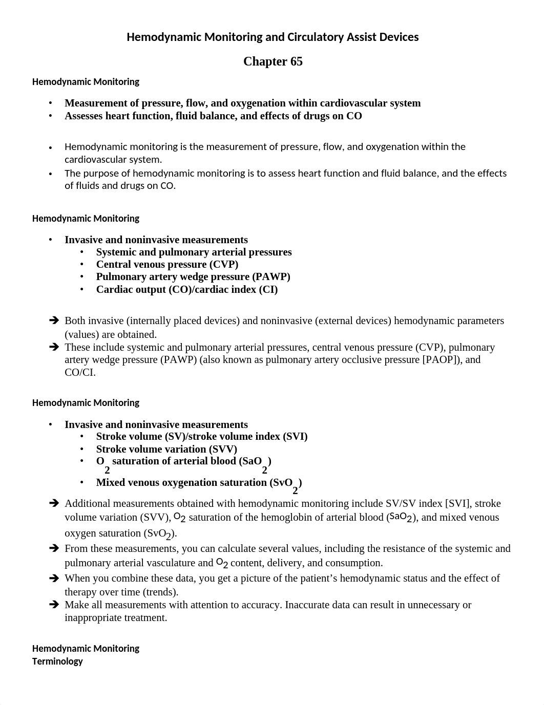 Hemodynamic Monitoring and Circulatory Assist Devices Chapter 65.docx_d5fqmnv6zl6_page1