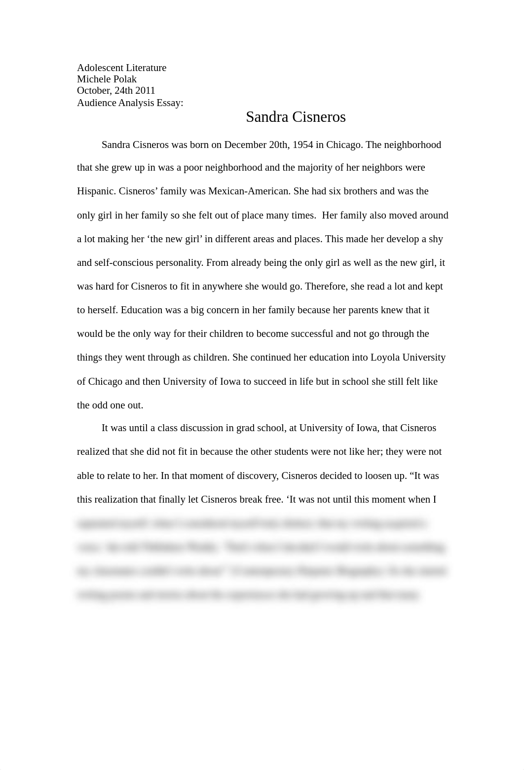 Adolescent Literature Audience Analysis Essay_d5fro6vp3t3_page1