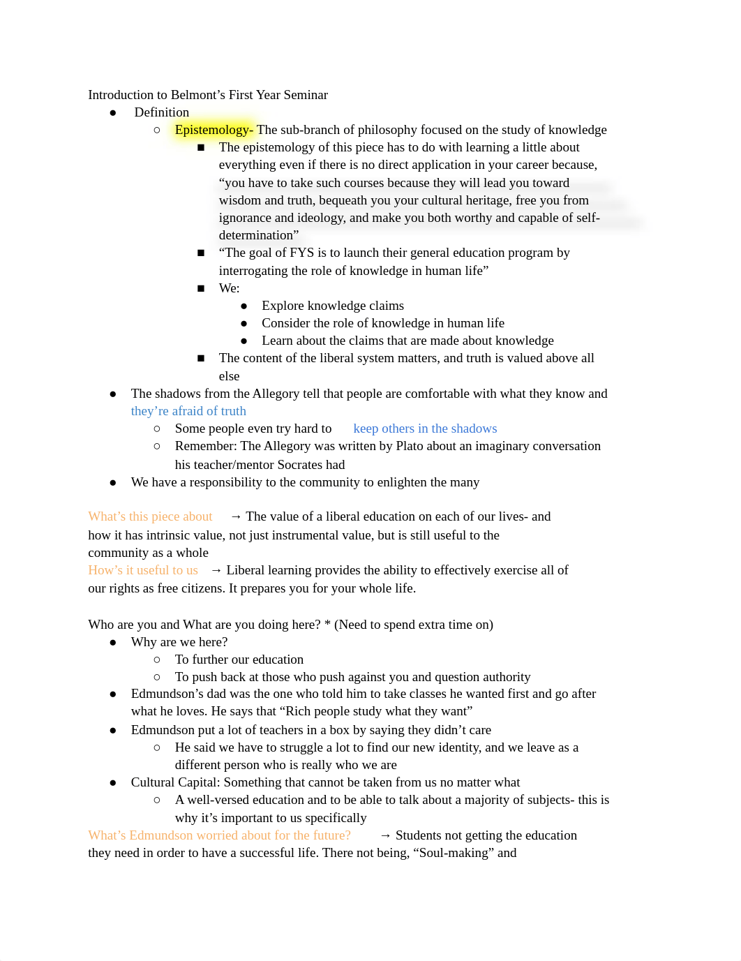 FYS Study Guide Exam 1.docx_d5fs5basaw4_page1