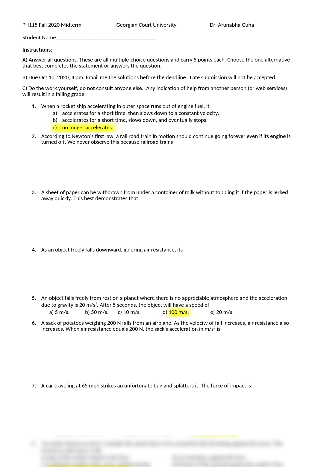 PH115 Fall2020 Midterm Exam Solutions.docx_d5fu6h84gqi_page1