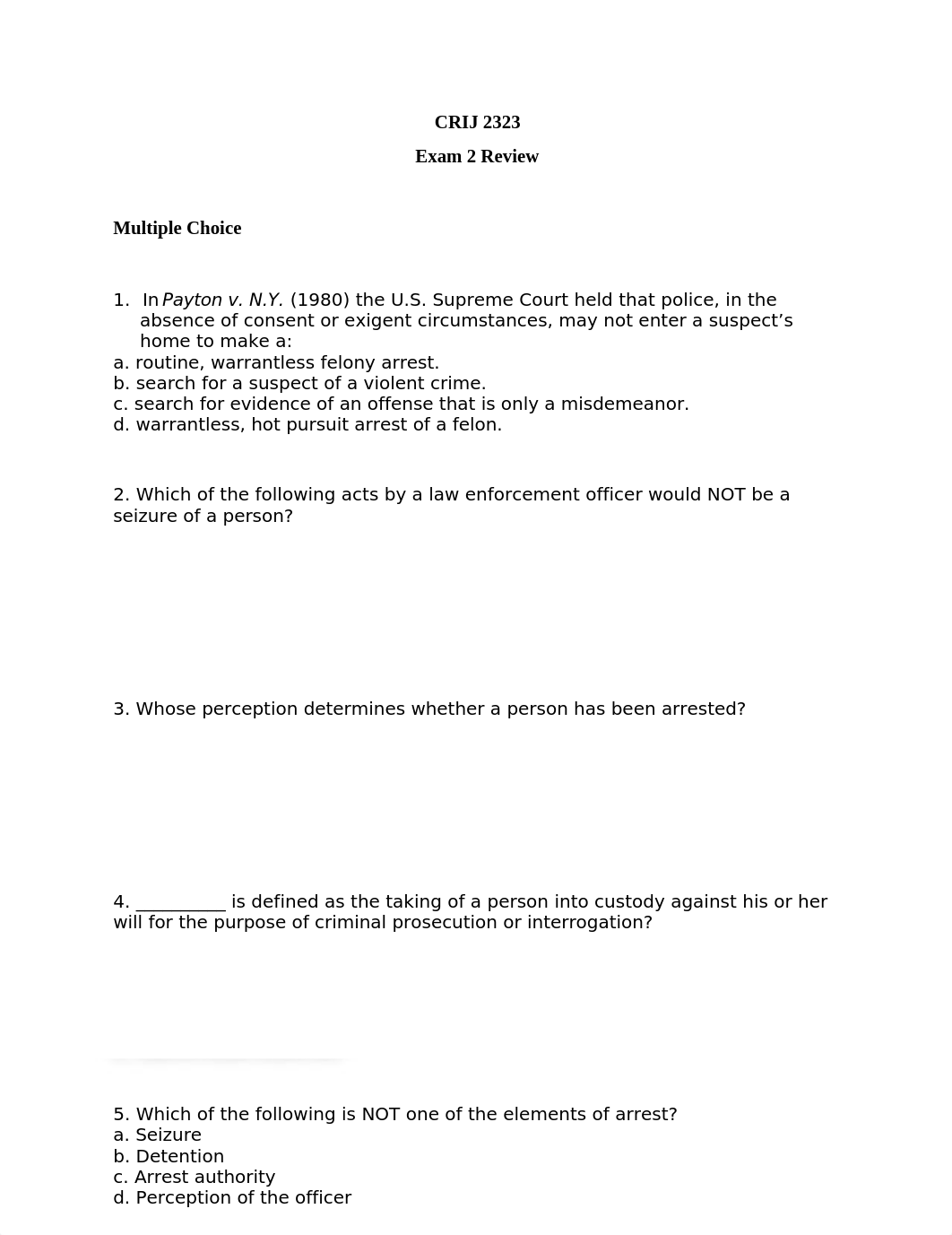 CRIJ 2323 Exam 2 Review.docx_d5fya3f3yiw_page1