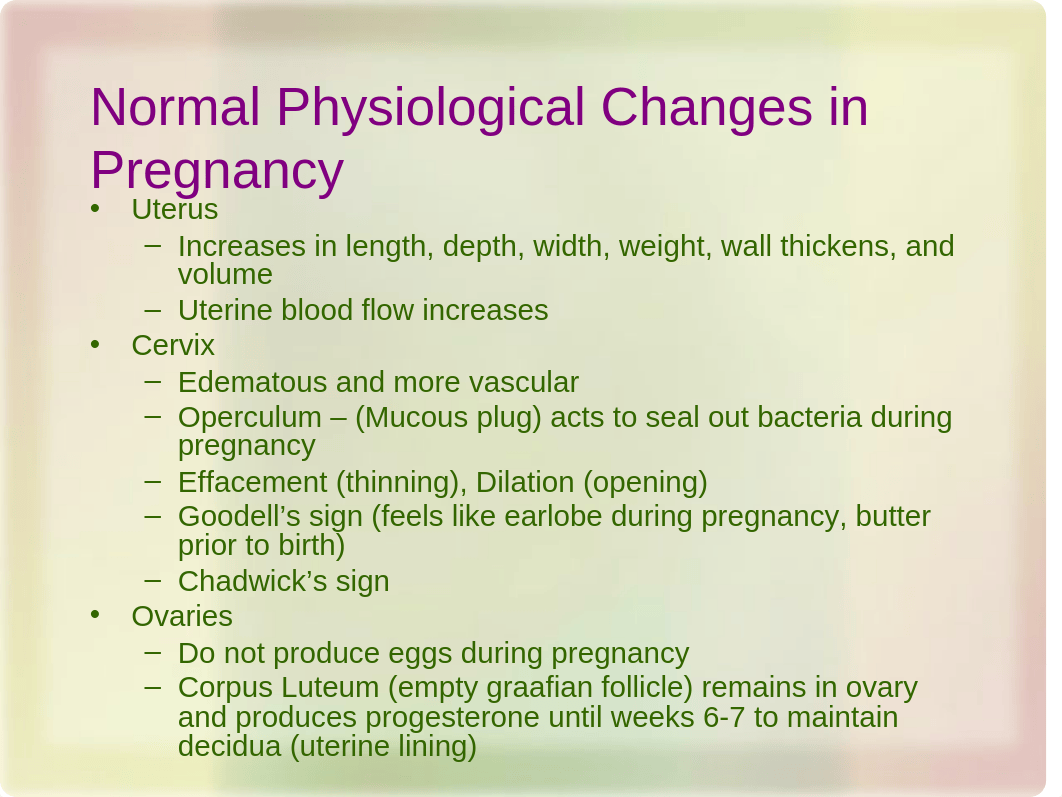 NUR 106 chapters 13 & 14 2012 adaptations to pregnancy sp 14_d5g61o6kl53_page4