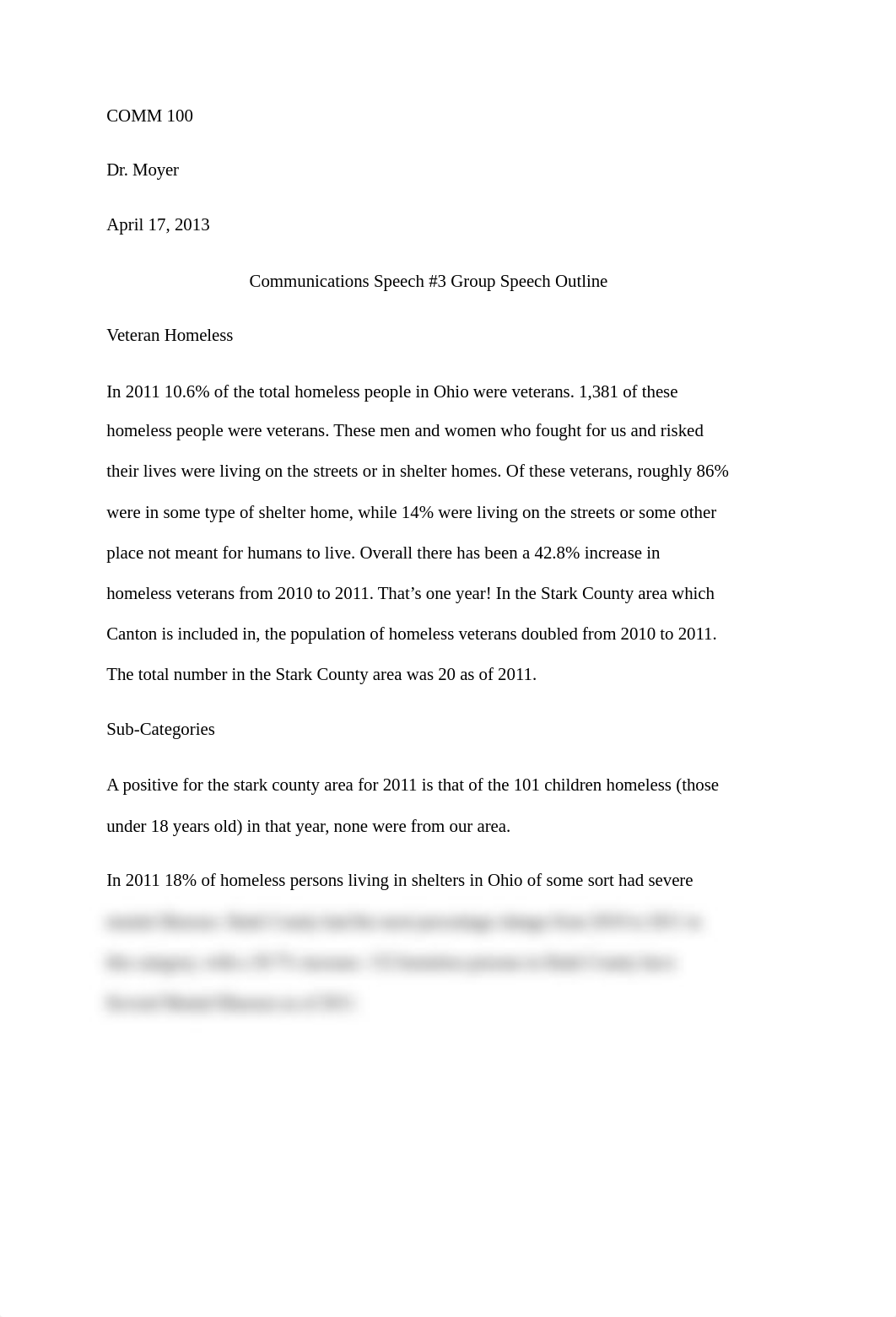 COMM Group Speech Homelessness - Essay_d5g9okd767k_page1