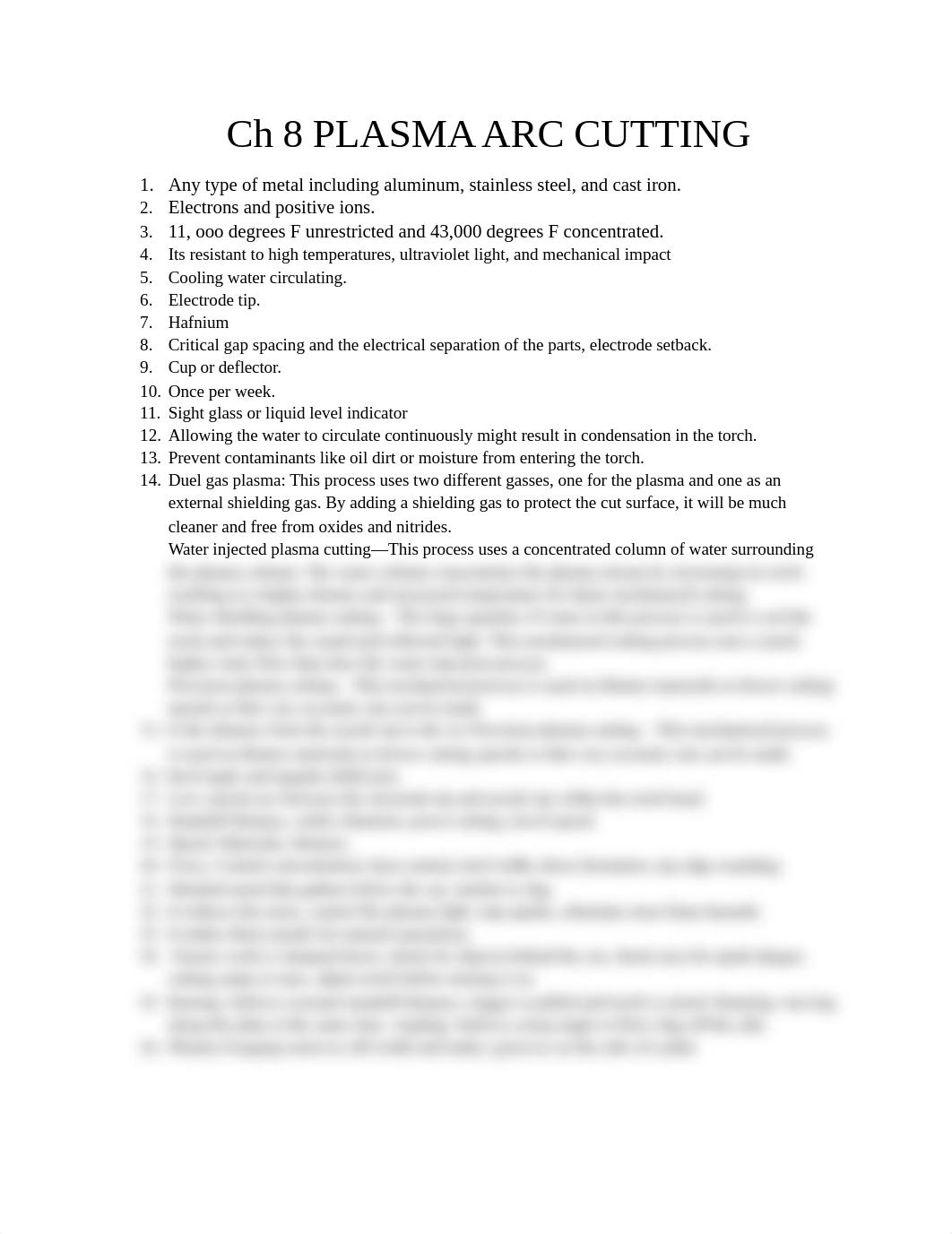 Chapter 8 Review Questions and Answers PLASMA ARC CUTTING.docx_d5gaz0uo4fj_page1