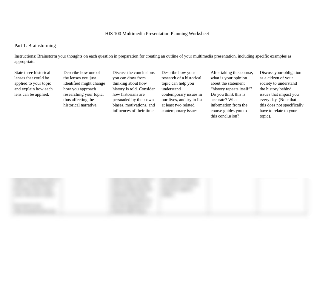 HIS 100 Multimedia Presentation Planning Worksheet.docx_d5gdmv6fbgz_page1