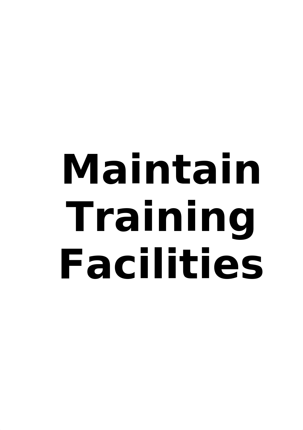 pdfcoffee.com_maintain-training-facilities-4-pdf-free.pdf_d5gjbe4ixt2_page1