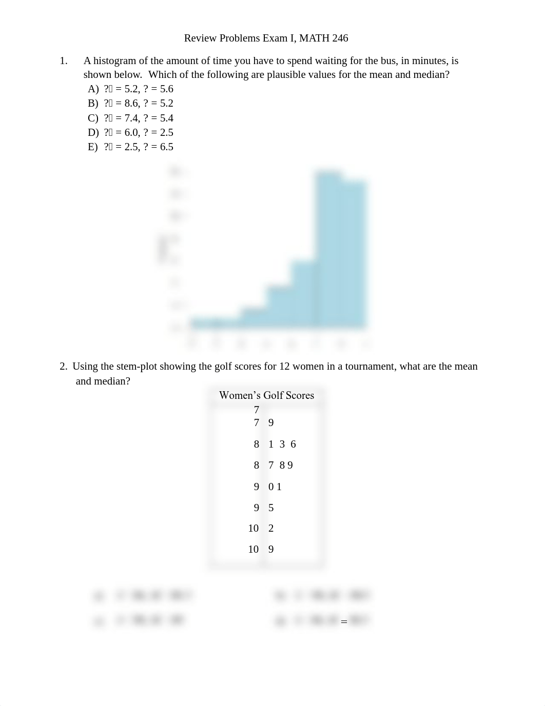 Exam I Review Problems.pdf_d5gxxnvqytw_page1