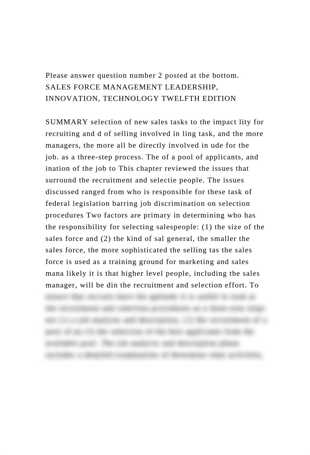 Please answer question number 2 posted at the bottom. SALES FORC.docx_d5gy2j4qb57_page2