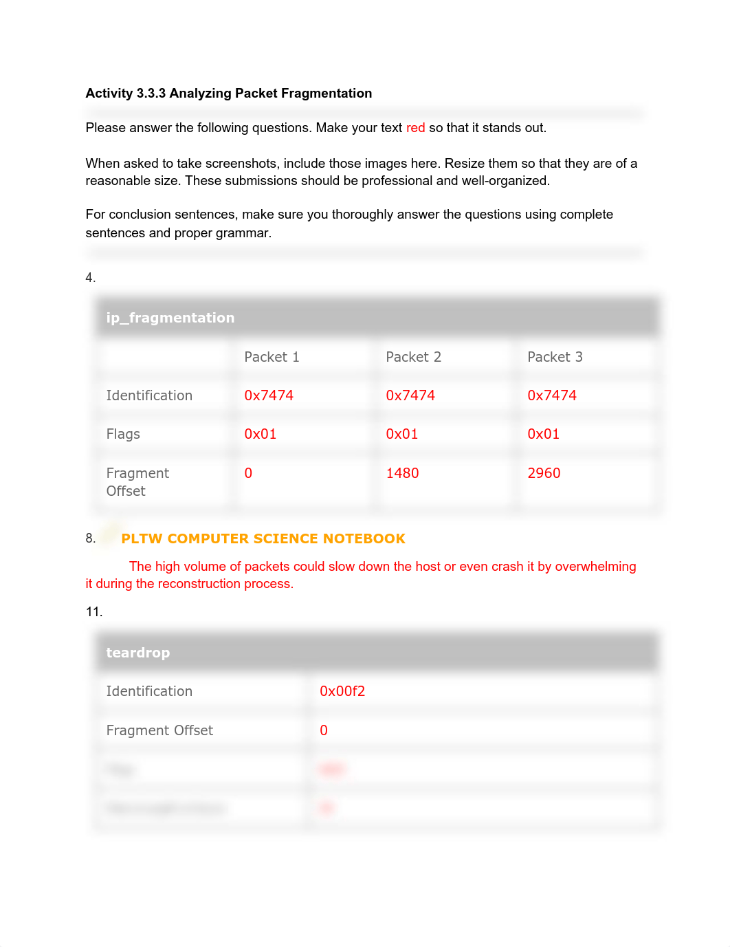 Shiv Patel - Activity 3.3.3 Analyzing Packet  Fragmentation.pdf_d5gyuag08l9_page1