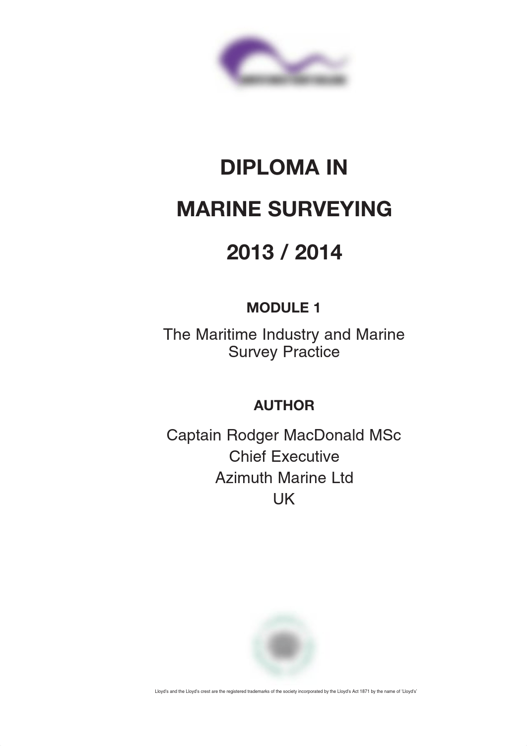 Module 1 - Marine Surveying and Maritime Industry - FLP2279.pdf_d5hdshoul12_page1