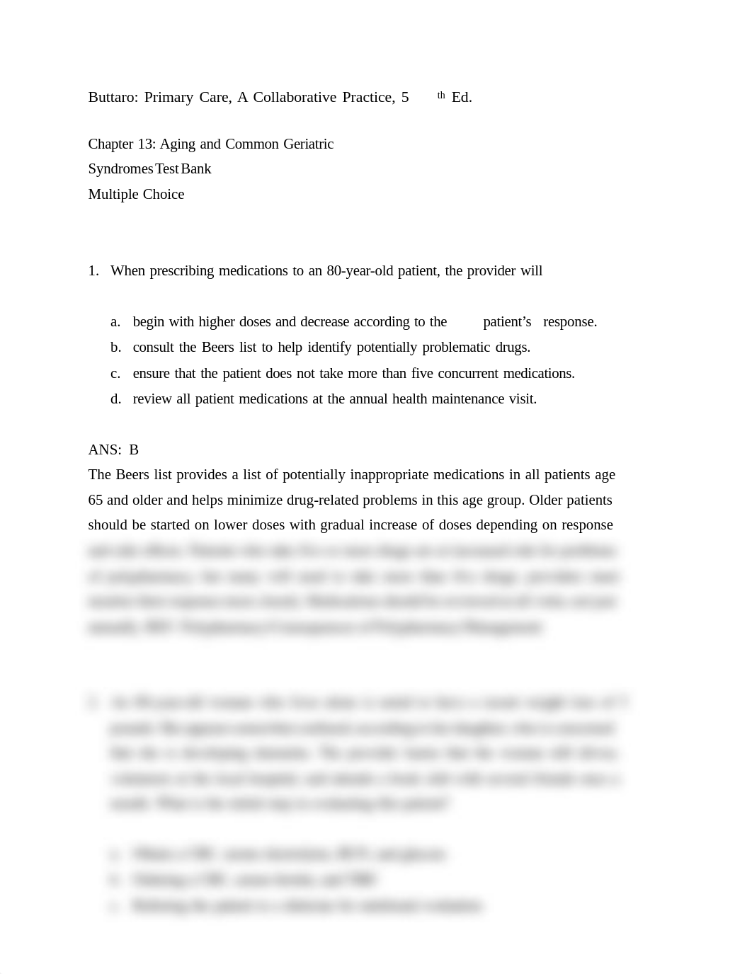 TEST BANK for Primary Care - A Collaborative Practice, 5th Edition_Terry Buttaro-17.pdf_d5hvtllo6j4_page2