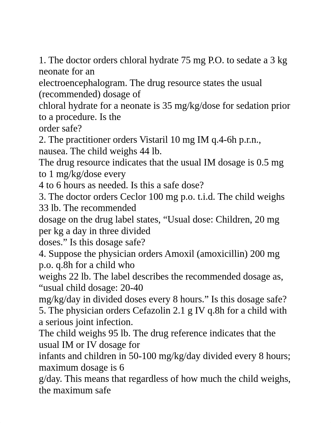 additional dosage calculations by weight practice.pdf_d5iei2mawo5_page1