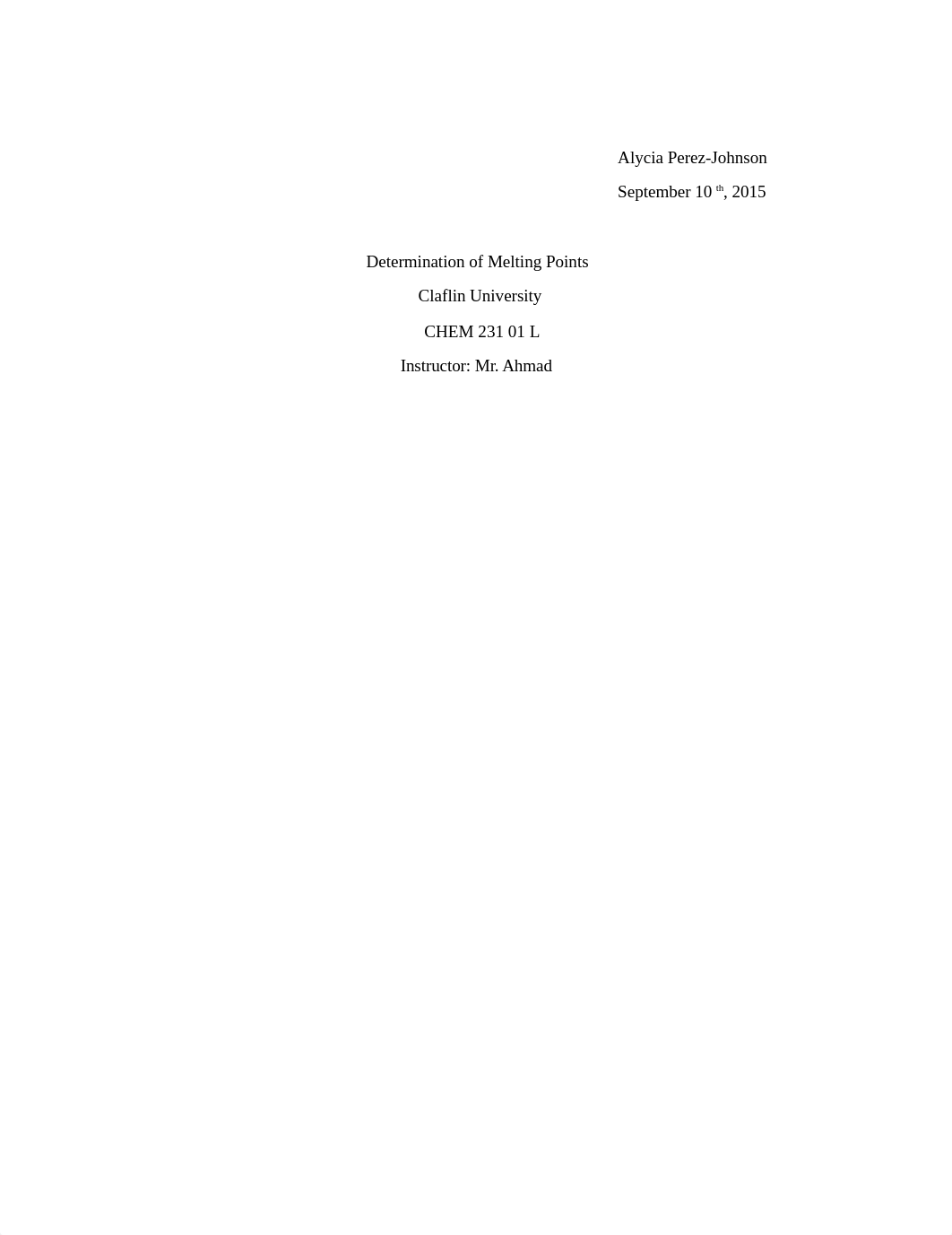 Determination of Melting Point Lab (CHEM 231 L)_d5ifxwvnyjj_page1