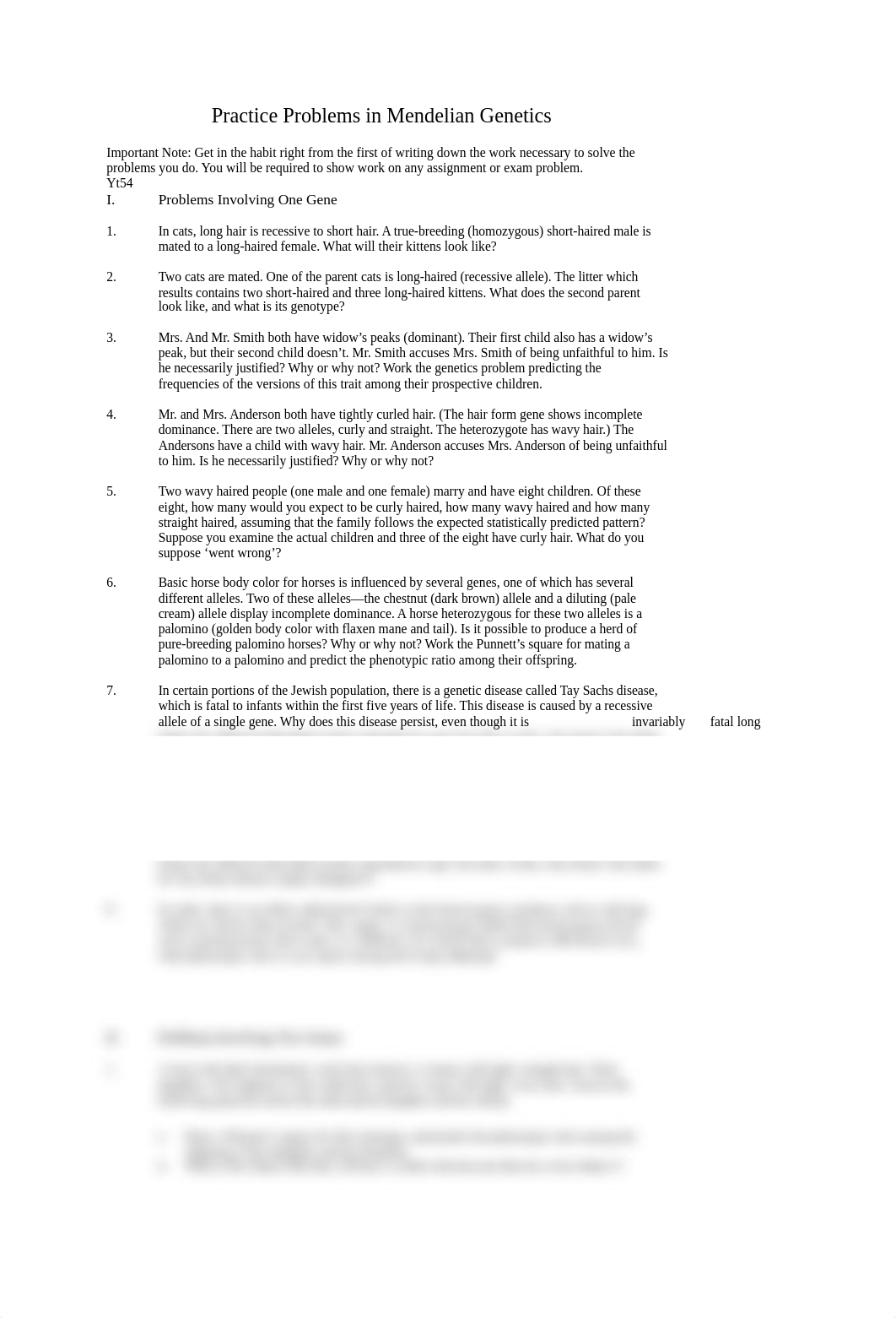 Genetics Exam 1 Sample Problems.docx_d5igl2mx8ho_page1