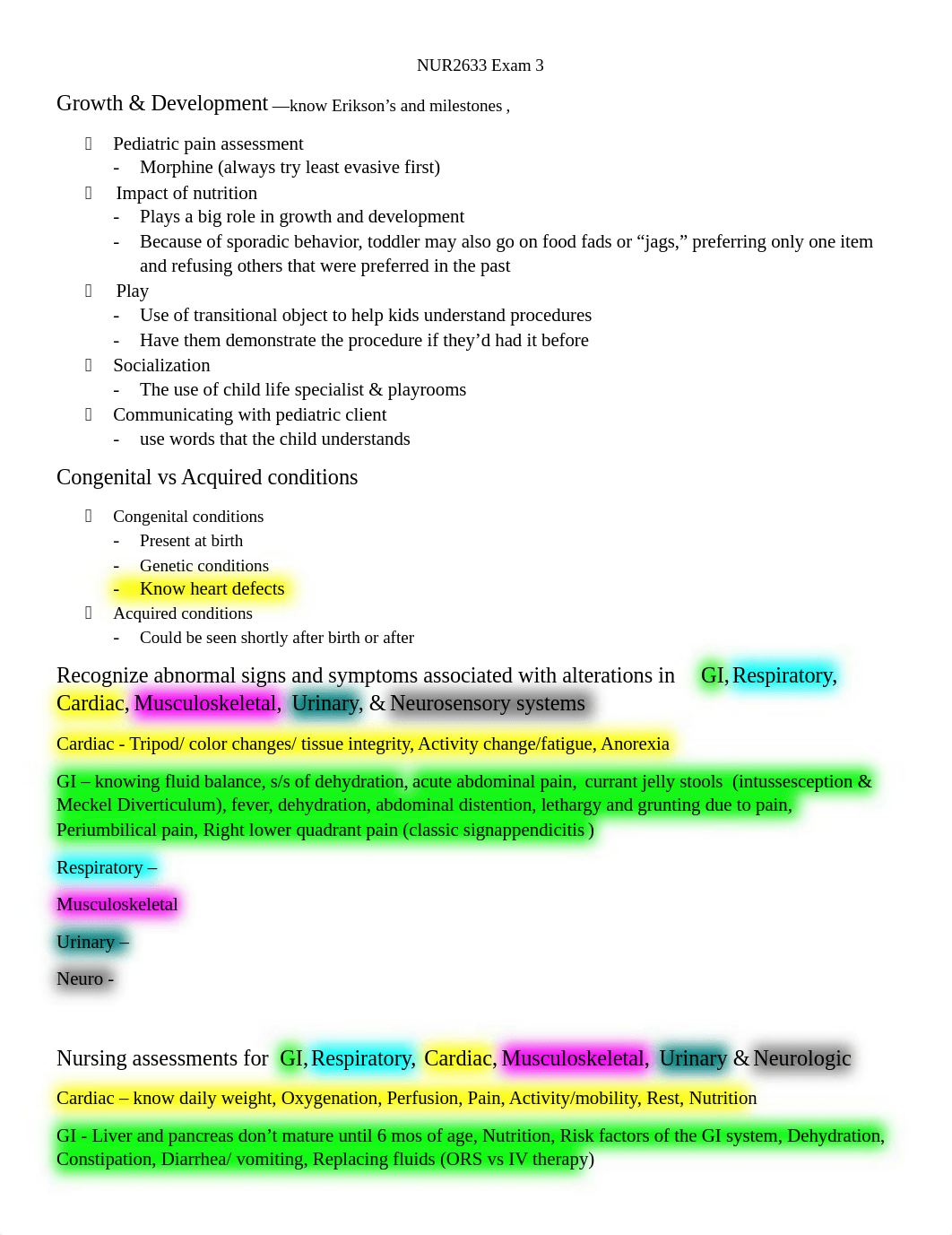 NUR2633 Exam 3 Concept Guide_Sp20.docx_d5iz3lrxn40_page1