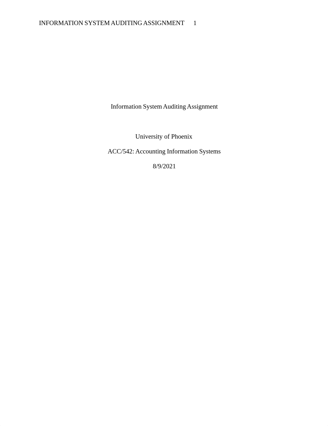 Information System Auditing Assignment week 6.docx_d5j9q45bx40_page1