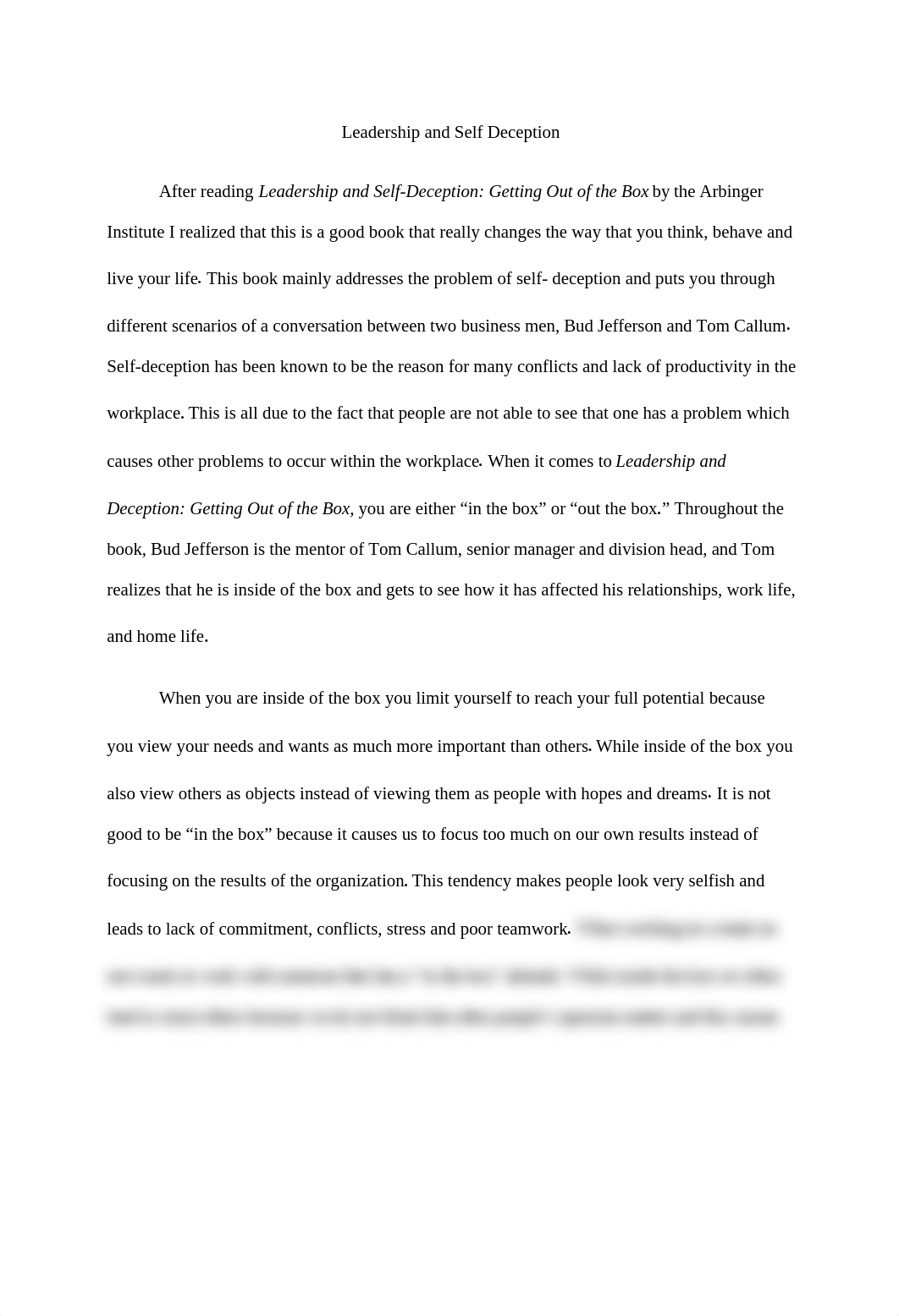 Leadership and Self Deception Paper.docx_d5khsoozry7_page2