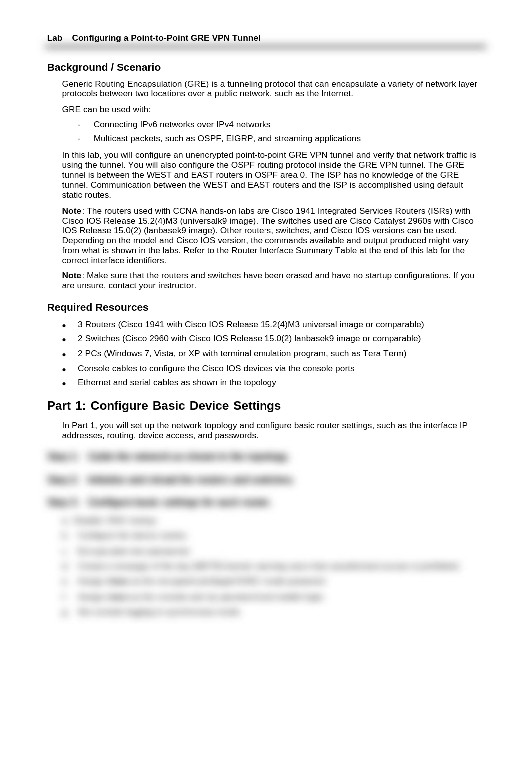 WEEK 5 HANDS ON LAB _7.2.2.5 Lab - Configuring a Point-to-Point GRE VPN Tunnel_d5kl9wmqlwy_page2