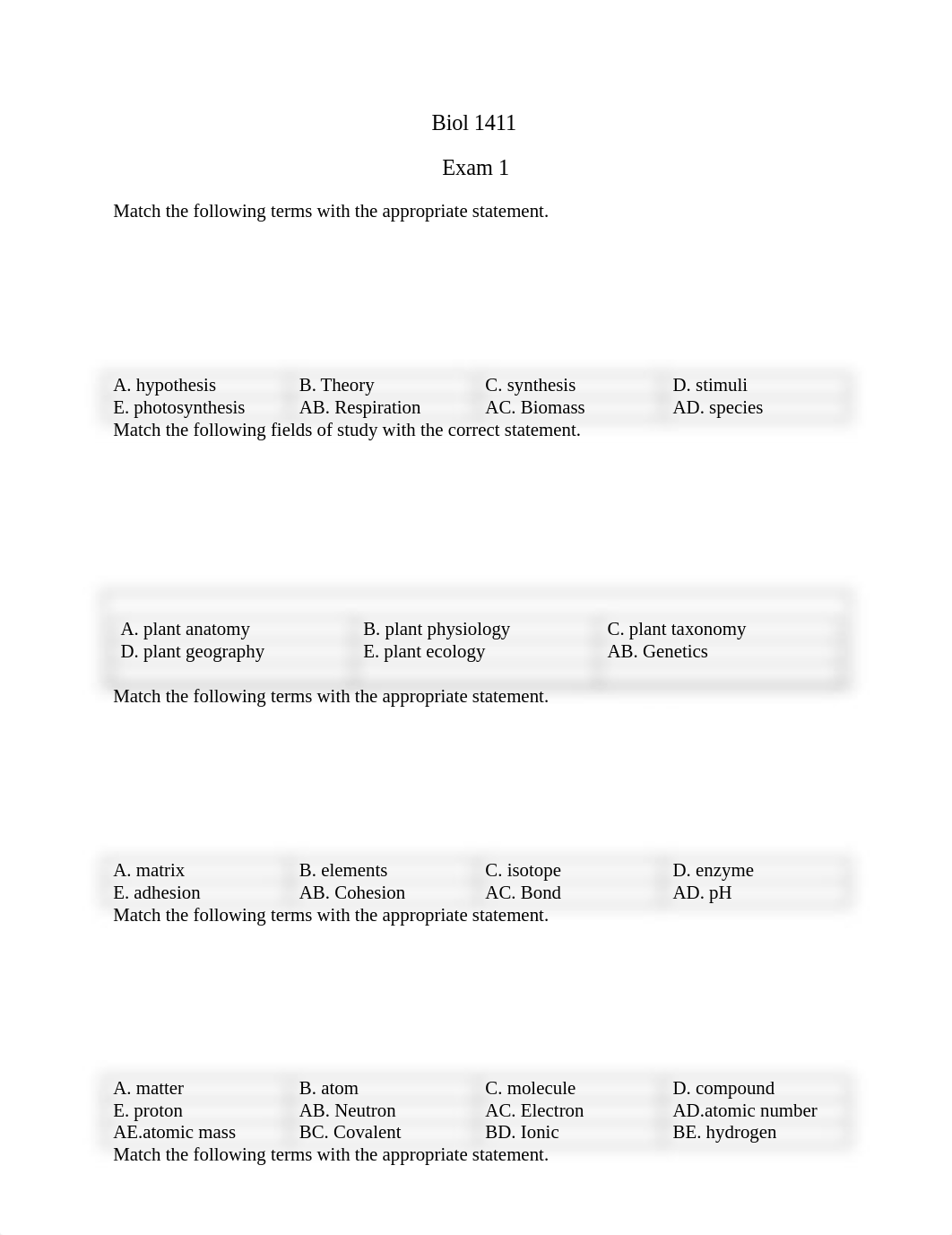 Biol 1411 exam 1 review answers.docx_d5klnc1qea3_page1