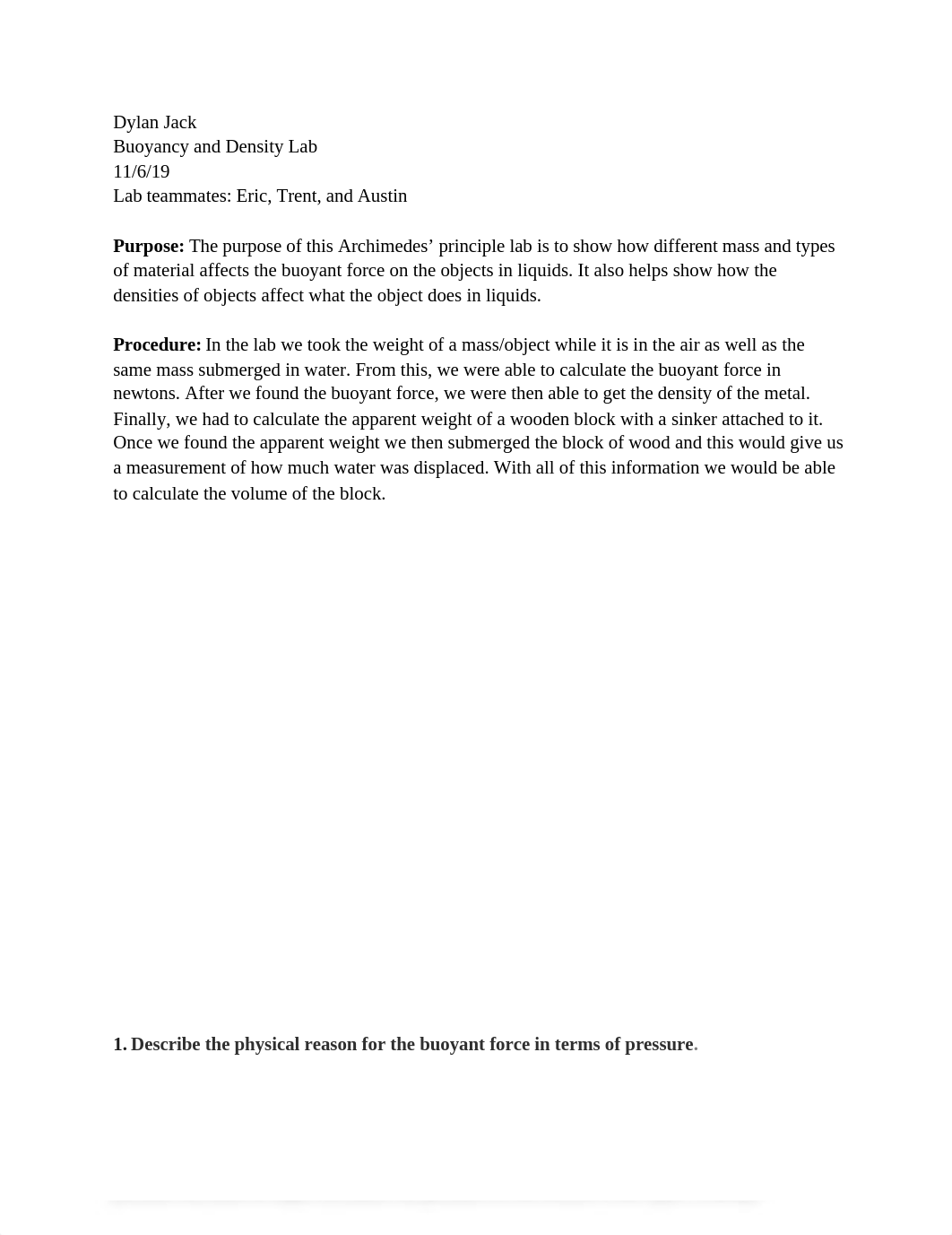 LAB #8 - Archimedes' Principle: Buoyancy and Density_d5kntgmab13_page1