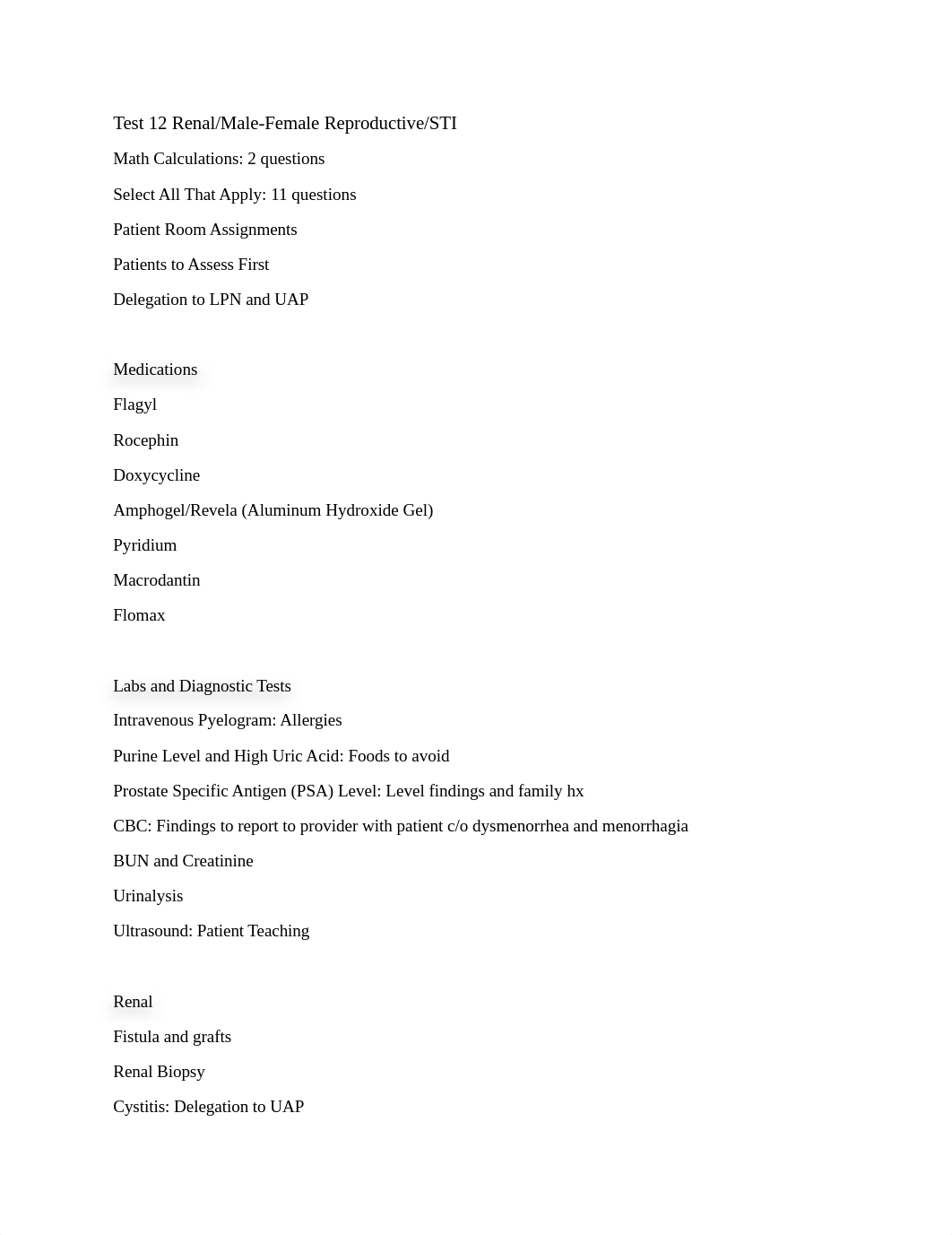 Breakdown for Test 12 Renal_Male-Female Reproductive_STI Updated.docx_d5kwapw2vwp_page1