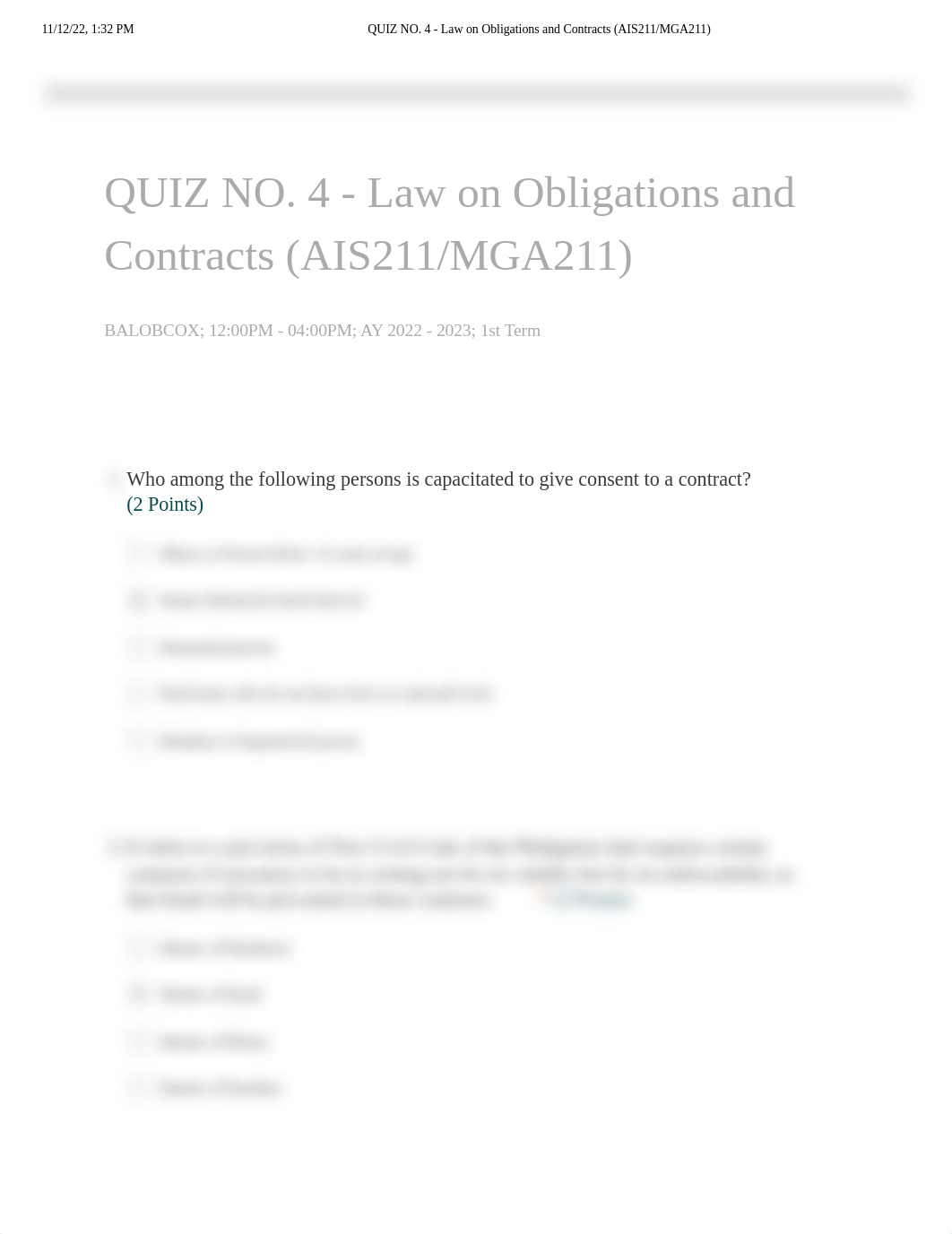 QUIZ NO. 4 - Law on Obligations and Contracts (AIS211_MGA211).pdf_d5l43ppang8_page1