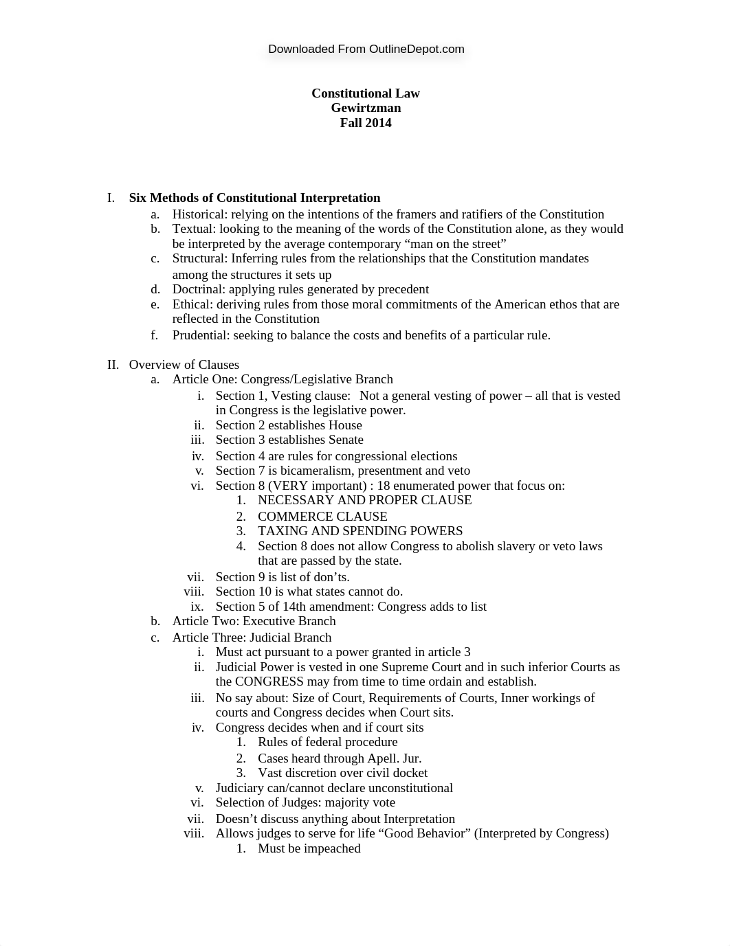 Constitutional Law Gewirtzman [OUTLINE DEPOT]_d5l8qjqr3ya_page1