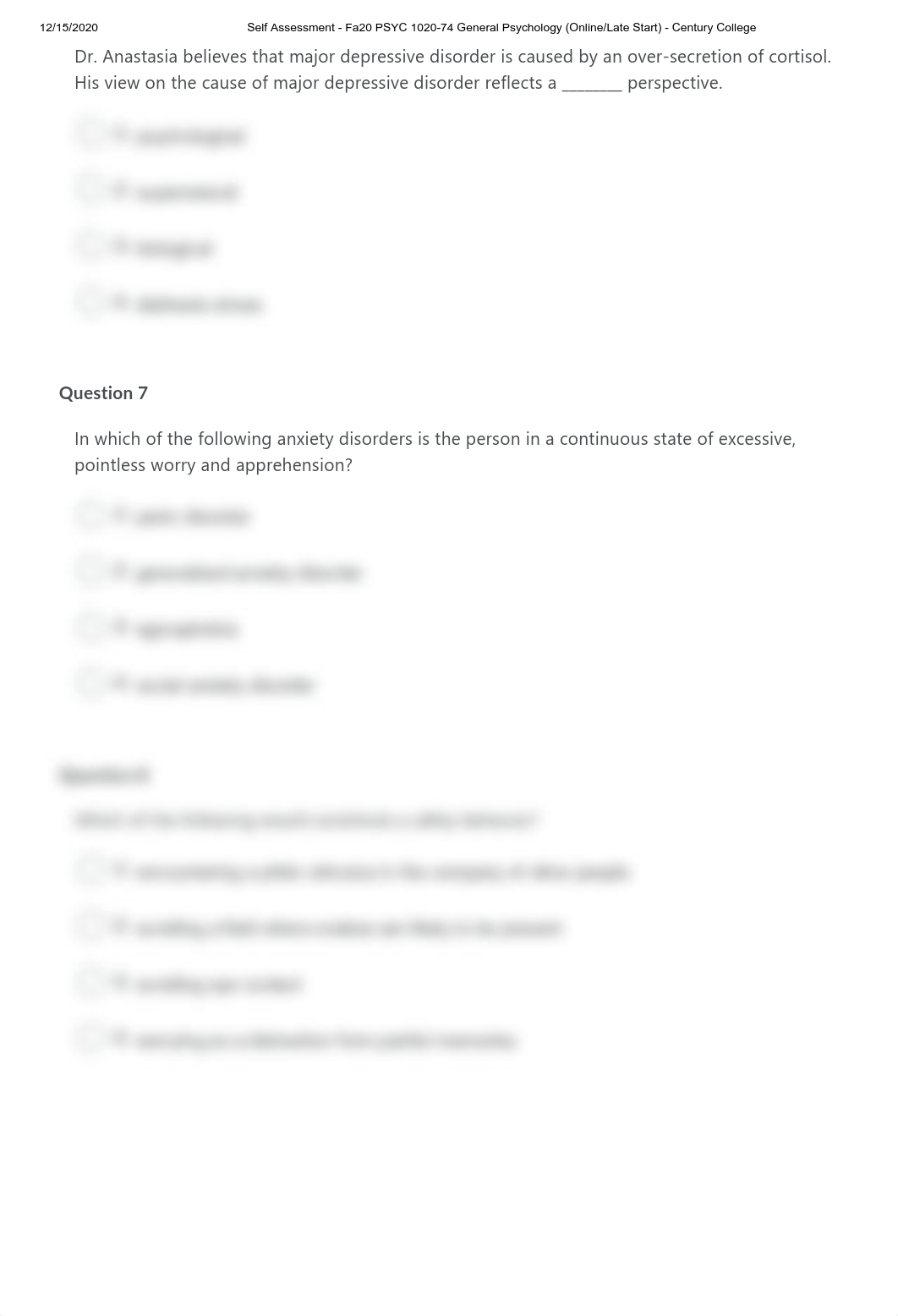 Self Assessment Ch15- Fa20 PSYC 1020-74 General Psychology (Online_Late Start) - Century College.pdf_d5ld917rh9n_page3