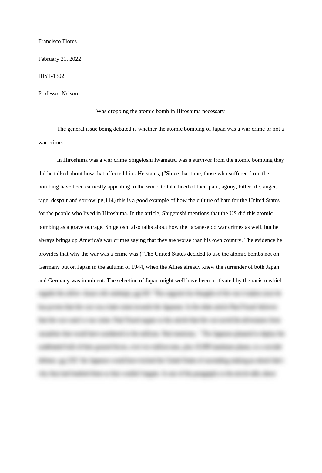 Was dropping the atomic bomb in Hiroshima necessary HIST-1302.docx_d5le40kp3m9_page1