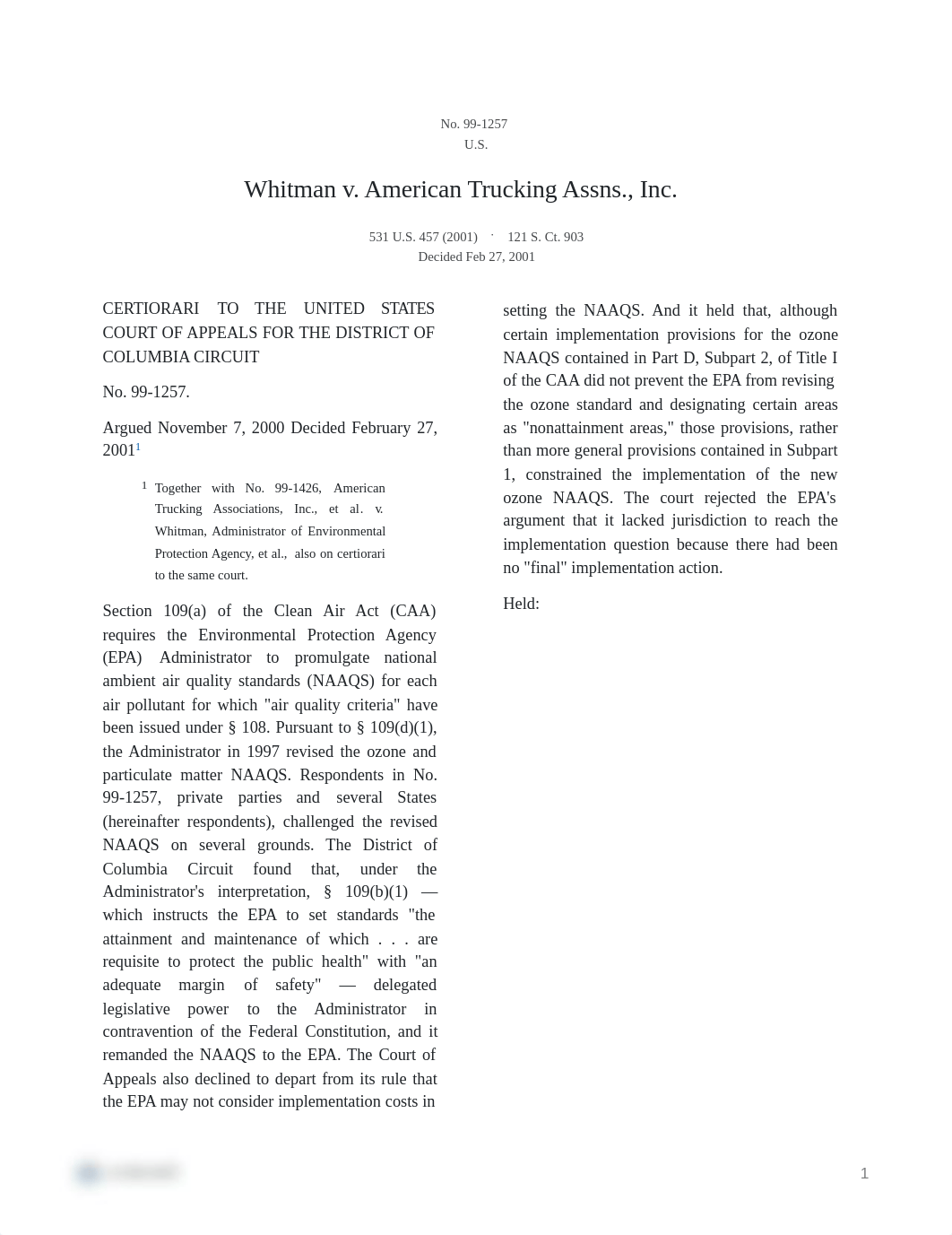 Whitman v. American Trucking Assns., Inc.pdf_d5lj2kbv2rj_page1