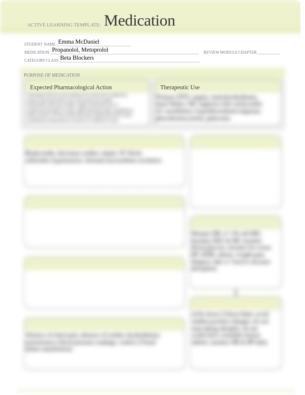 Propanolol, Metoprolol Medication Template.pdf_d5ll1qkmtrg_page1