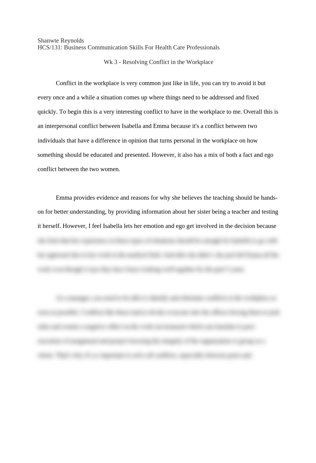 Wk 3 - Resolving Conflict in the Workplace.docx_d5lsir01z1h_page1