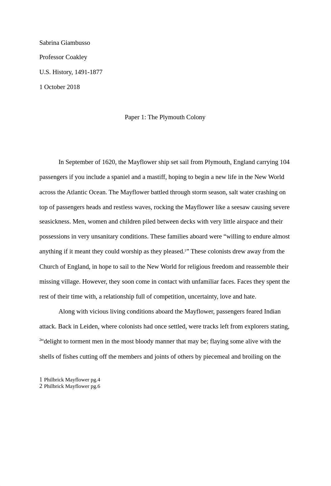 Plymouth Colony Essay.docx_d5lwrexwz0j_page1