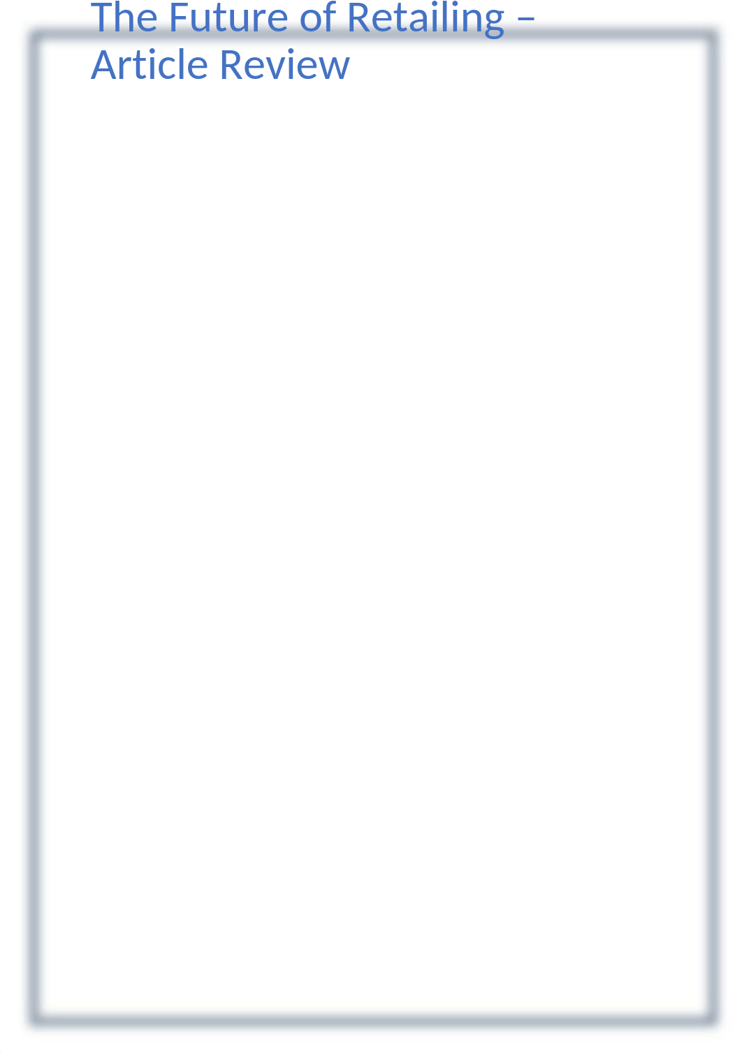AF 1K417  article review The Future of Retailing - Article Review (1).docx_d5n2gyxg8rj_page1