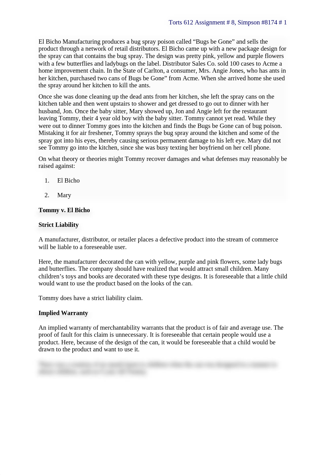 Torts 612 Assignment #8.docx_d5n3kzz1xm3_page1